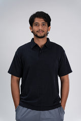 Semi Formal Polo T-Shirt Black