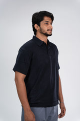 Semi Formal Polo T-Shirt Black