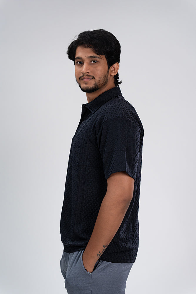 Semi Formal Polo T-Shirt Black