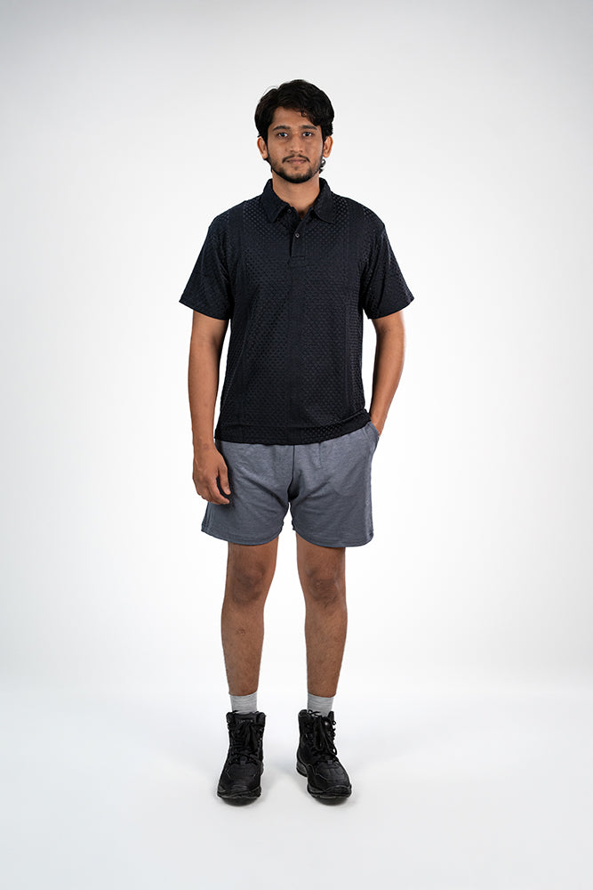 Semi Formal Polo T-Shirt Black