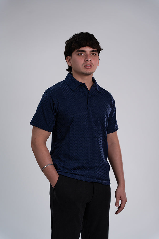 Semi Formal Polo T-Shirt Blue