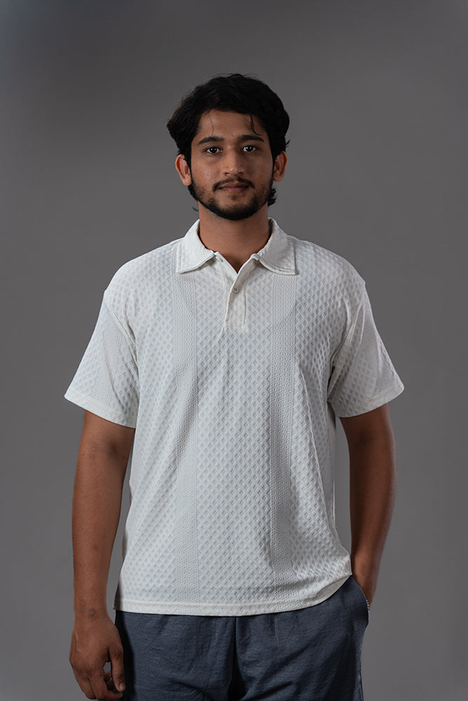 Semi Formal Polo T-Shirt White