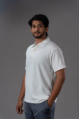Semi Formal Polo T-Shirt White