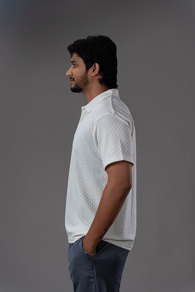 Semi Formal Polo T-Shirt White