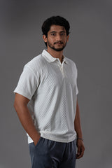 Semi Formal Polo T-Shirt White
