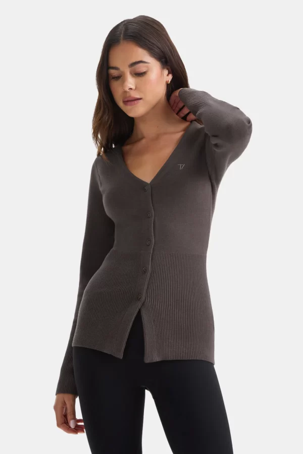 Knit-Waisted Cardigan